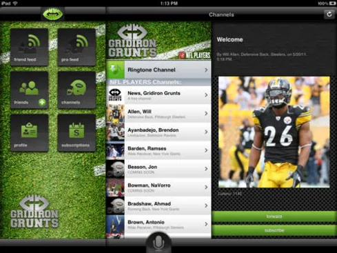 ProCast mobile app screen